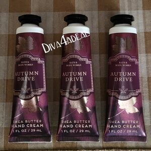 3X Bath & Body Works AUTUMN DRIVE 1 oz Mini/Travel Size Hand Creams